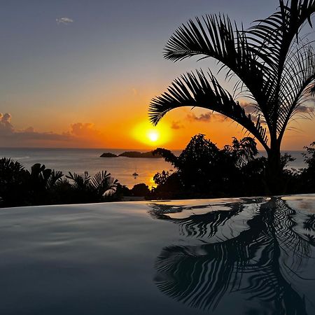 Sunset Palm - Villa Creole Avec Piscine Face Au Coucher De Soleil Et A La Reserve Cousteau Bouillante Kültér fotó