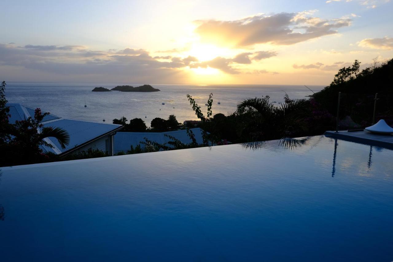 Sunset Palm - Villa Creole Avec Piscine Face Au Coucher De Soleil Et A La Reserve Cousteau Bouillante Kültér fotó