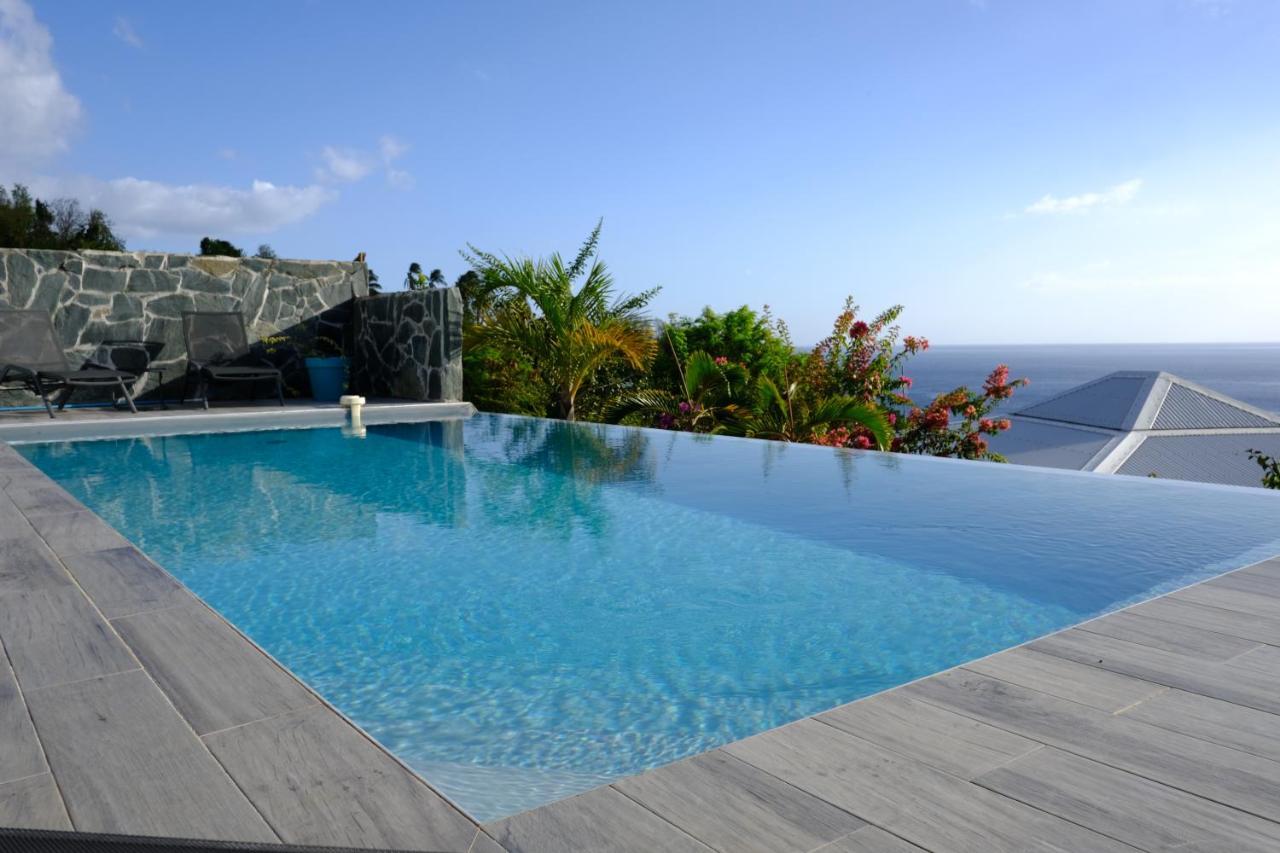 Sunset Palm - Villa Creole Avec Piscine Face Au Coucher De Soleil Et A La Reserve Cousteau Bouillante Kültér fotó