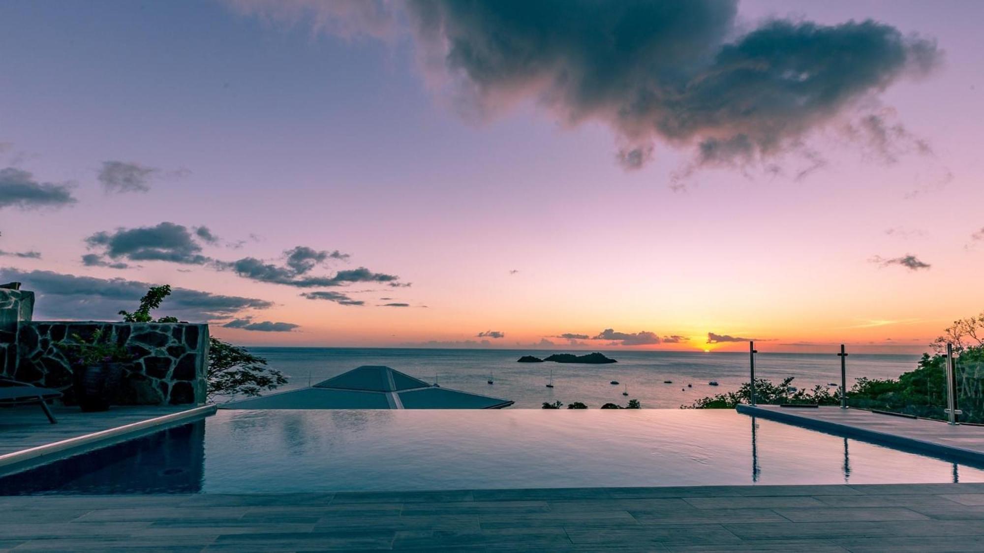 Sunset Palm - Villa Creole Avec Piscine Face Au Coucher De Soleil Et A La Reserve Cousteau Bouillante Kültér fotó
