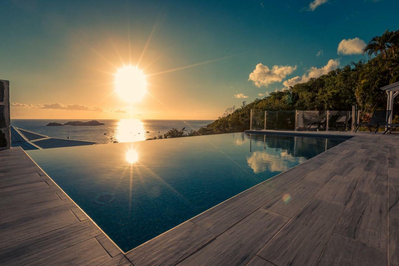 Sunset Palm - Villa Creole Avec Piscine Face Au Coucher De Soleil Et A La Reserve Cousteau Bouillante Kültér fotó